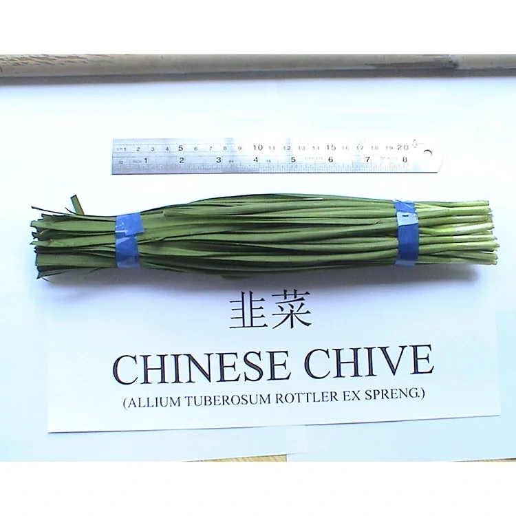 He aha i whakamahia nuitia ai nga chives Hainamana hou i roto i te kai Ahia?